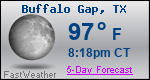 Weather Forecast for Buffalo Gap, TX