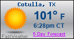 Weather Forecast for Cotulla, TX