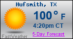 Weather Forecast for Hufsmith, TX