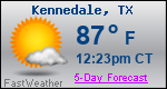 Weather Forecast for Kennedale, TX