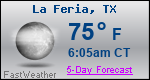 Weather Forecast for La Feria, TX