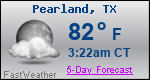 Weather Forecast for Pearland, TX