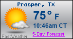 Weather Forecast for Prosper, TX