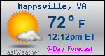 Weather Forecast for Mappsville, VA
