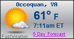 Weather Forecast for Occoquan, VA