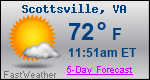 Weather Forecast for Scottsville, VA