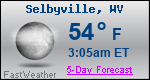 Weather Forecast for Selbyville, WV