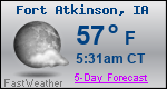 Weather Forecast for Fort Atkinson, IA