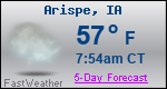 Weather Forecast for Arispe, IA