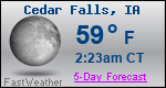 Weather Forecast for Cedar Falls, IA