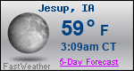 Weather Forecast for Jesup, IA