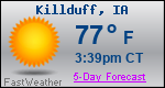 Weather Forecast for Killduff, IA