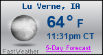 Weather Forecast for Lu Verne, IA