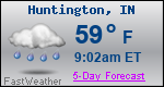 Weather Forecast for Huntington, IN