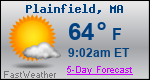 Weather Forecast for Plainfield, MA