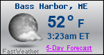 Weather Forecast for Bass Harbor, ME