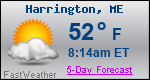 Weather Forecast for Harrington, ME
