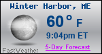 Weather Forecast for Winter Harbor, ME