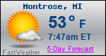 Weather Forecast for Montrose, MI