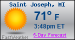 Weather Forecast for Saint Joseph, MI