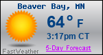 Weather Forecast for Beaver Bay, MN