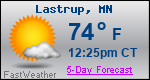 Weather Forecast for Lastrup, MN