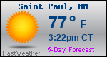 Weather Forecast for Saint Paul, MN