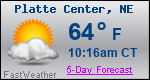 Weather Forecast for Platte Center, NE