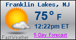 Weather Forecast for Franklin Lakes, NJ