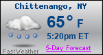Weather Forecast for Chittenango, NY