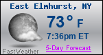 Weather Forecast for East Elmhurst, NY