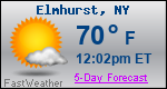 Weather Forecast for Elmhurst, NY
