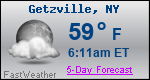 Weather Forecast for Getzville, NY