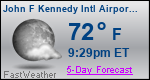 Weather Forecast for John F Kennedy International Airport, NY