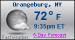 Weather Forecast for Orangeburg, NY