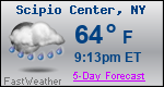 Weather Forecast for Scipio Center, NY