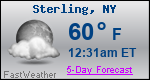 Weather Forecast for Sterling, NY