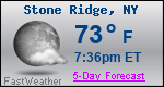 Weather Forecast for Stone Ridge, NY