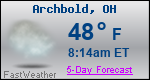 Weather Forecast for Archbold, OH