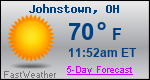 Weather Forecast for Johnstown, OH
