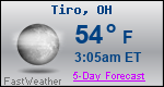 Weather Forecast for Tiro, OH