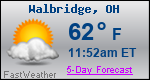 Weather Forecast for Walbridge, OH