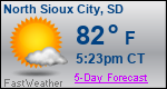 Weather Forecast for North Sioux City, SD