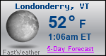 Weather Forecast for Londonderry, VT