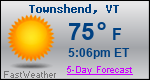 Weather Forecast for Townshend, VT