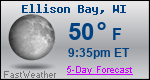 Weather Forecast for Ellison Bay, WI