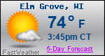 Weather Forecast for Elm Grove, WI