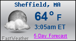 Weather Forecast for Sheffield, MA