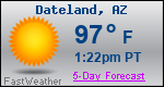 Weather Forecast for Dateland, AZ