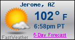 Weather Forecast for Jerome, AZ